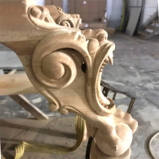 Production of a replica of a historical chair. Carved details.